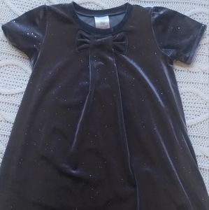 Girls navy blue dress with sparkles size 4 loose flare